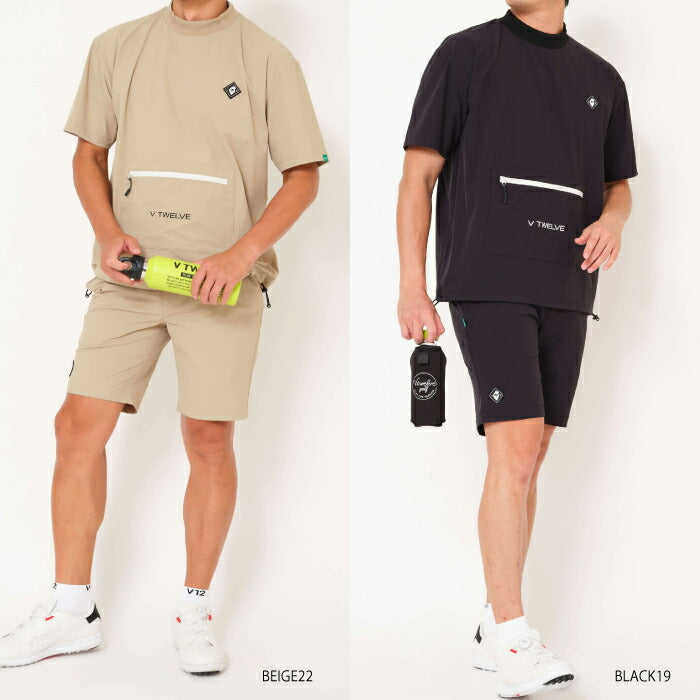 V12 ヴィトゥエルブ ゴルフウェア メンズ OZ SHORTS ショートパンツ セットアップ ストレッチ性 吸水速乾性 快適 V122610-HP04