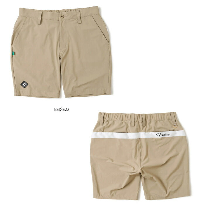 V12 ヴィトゥエルブ ゴルフウェア メンズ OZ SHORTS ショートパンツ セットアップ ストレッチ性 吸水速乾性 快適 V122610-HP04