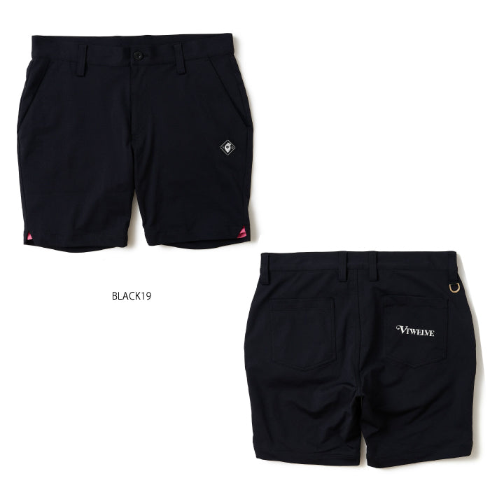 V12 ヴィトゥエルブ ゴルフウェア メンズ SNEAK SHORTS ショートパンツ 裏地メッシュ 通気性 機能性 快適 ネオンカラー セットアップ可能 V122610-HP13