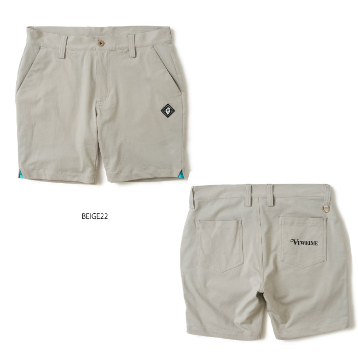 V12 ヴィトゥエルブ ゴルフウェア メンズ SNEAK SHORTS ショートパンツ 裏地メッシュ 通気性 機能性 快適 ネオンカラー セットアップ可能 V122610-HP13