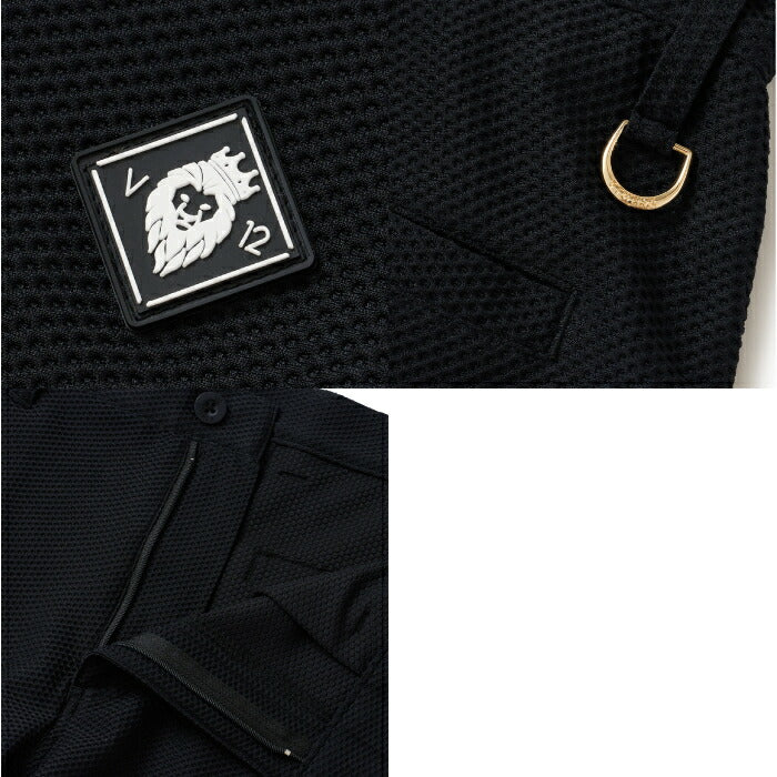 V12 ヴィトゥエルブ ゴルフウェア メンズ BAN COMFO SHORTS ショートパンツ 通気性 防シワ 吸水速乾 ストレッチ セットアップ対応 V122610-HP16
