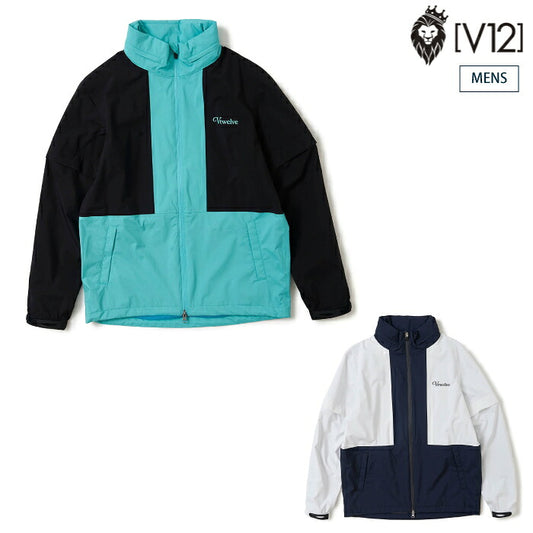 V12 ヴィトゥエルブ ゴルフウェア メンズ BOLD RAIN JKT レインジャケット 防水 ストレッチ セットアップ対応 V122610-JK03