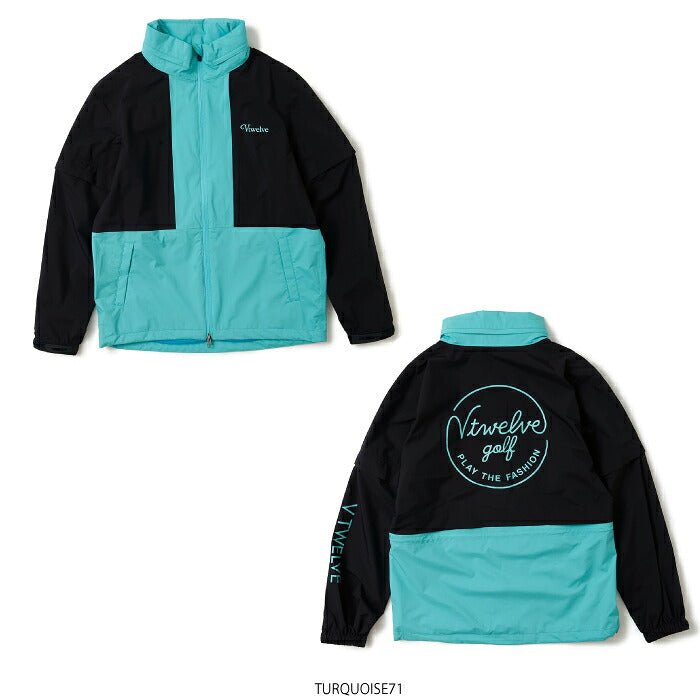V12 ヴィトゥエルブ ゴルフウェア メンズ BOLD RAIN JKT レインジャケット 防水 ストレッチ セットアップ対応 V122610-JK03