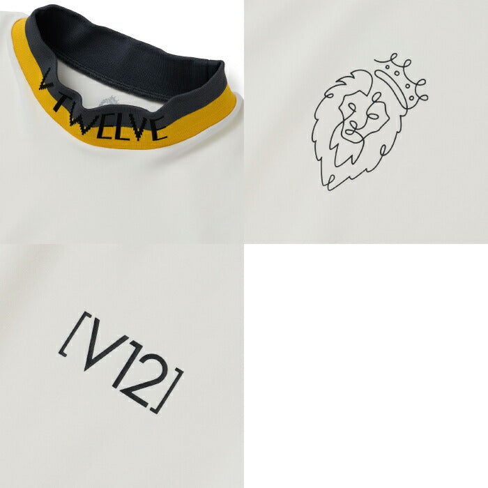 V12 ヴィトゥエルブ ゴルフウェア メンズ レディース ONE HAND MOCK モックネック 半袖シャツ ストレッチ 吸水速乾 v122610-mk07