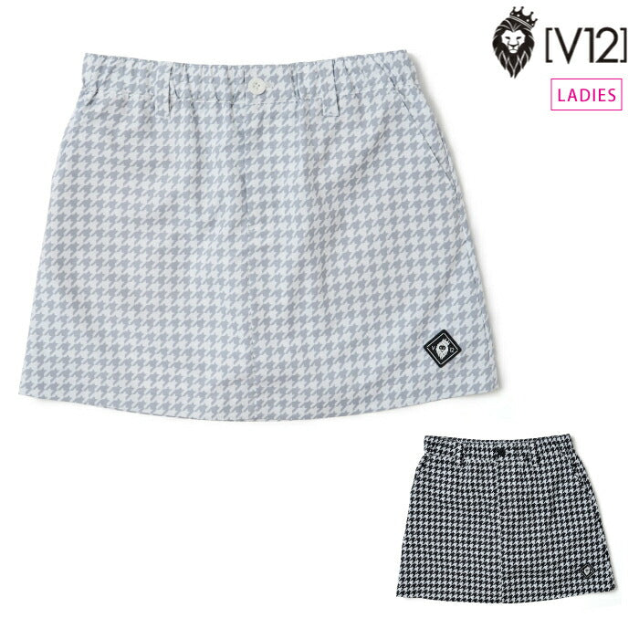 V12 ヴィトゥエルブ ゴルフウェア レディース HOUNDS SKIRT スカート ストレッチ セットアップ対応 v122610-sk01