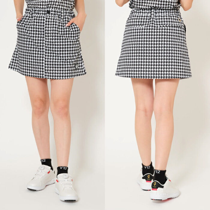 V12 ヴィトゥエルブ ゴルフウェア レディース HOUNDS SKIRT スカート ストレッチ セットアップ対応 v122610-sk01