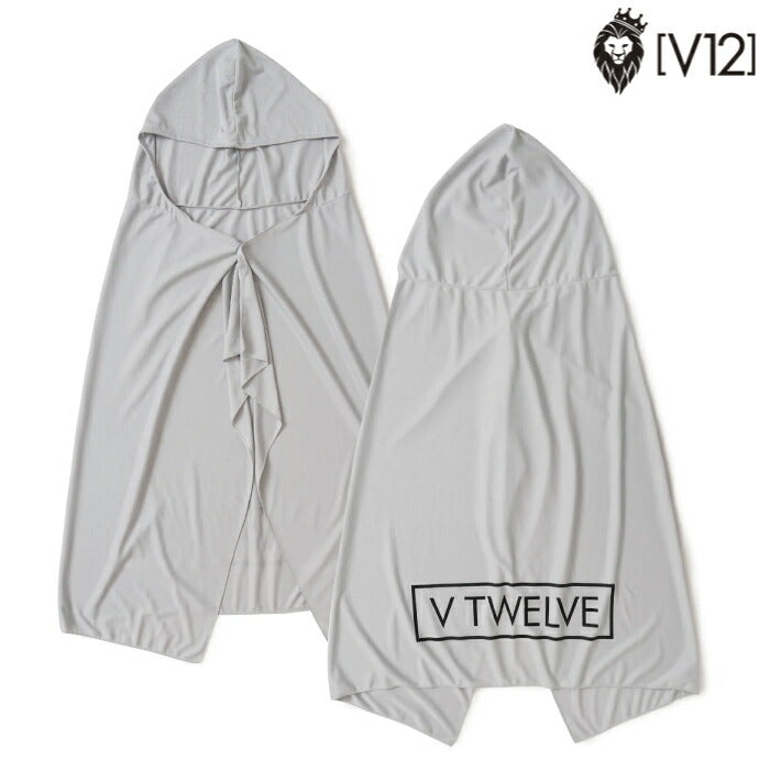 V12 ヴィトゥエルブ ゴルフ メンズ レディース COOL PONCHO 冷感ポンチョ 吸水速乾 UVカット 接触冷感 収納ケース付 暑さ対策 v122611-ac23