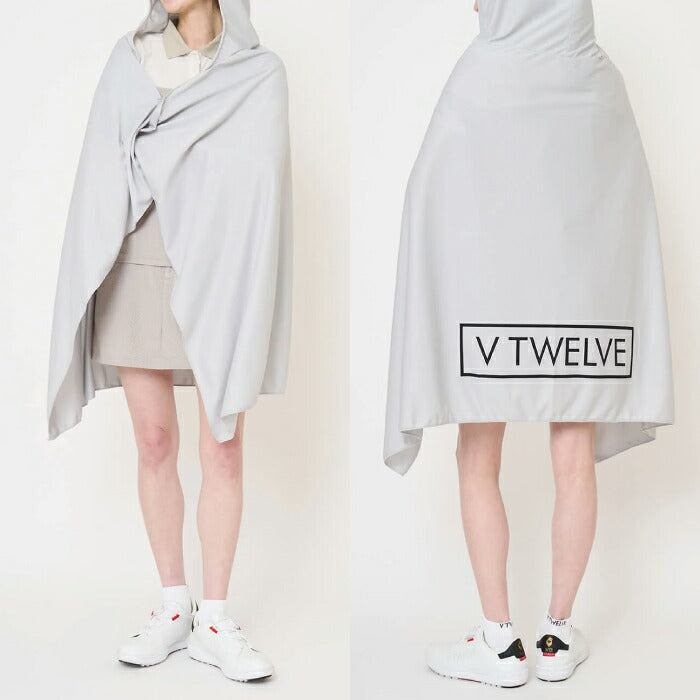 V12 ヴィトゥエルブ ゴルフ メンズ レディース COOL PONCHO 冷感ポンチョ 吸水速乾 UVカット 接触冷感 収納ケース付 暑さ対策 v122611-ac23