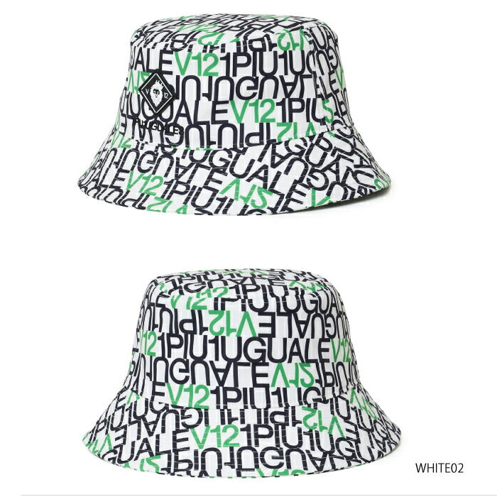 V12 ヴィトゥエルブ ゴルフウェア メンズ レディース V12113 LETTER HAT バケットハット 帽子 V12と1PIU1UGUALE3 GOLFが放つ珠玉のコラボ シリーズ商品あり v122611-cp17