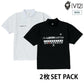 V12 ヴィトゥエルブ ゴルフウェア メンズ POLO&MOCK SET PACK LEON GC set B 半袖モックネック ポロシャツ 2枚セット LEONコラボレーションアイテム ストレッチ性 吸水速乾性 UVカット v122611-pl18