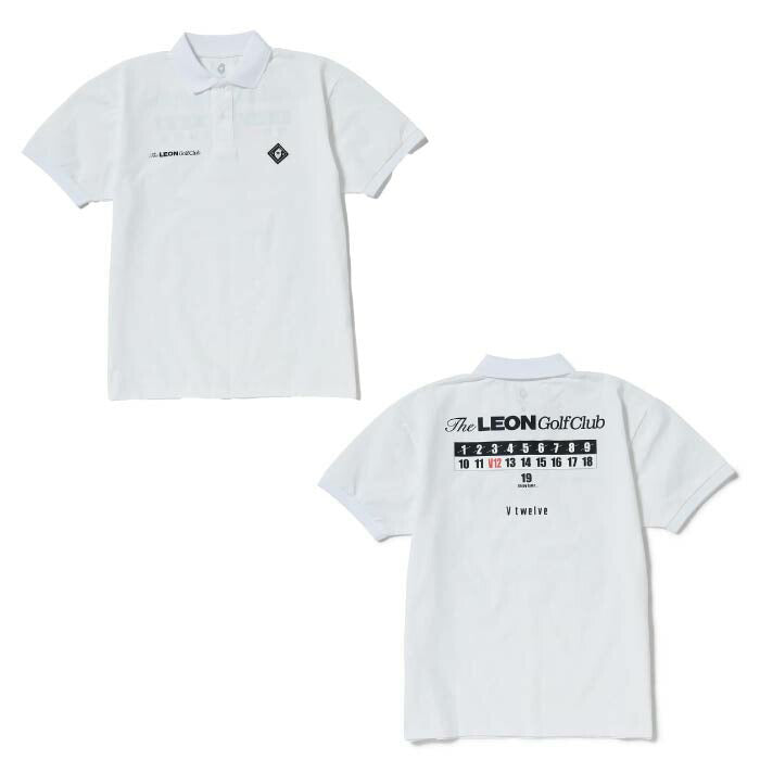 V12 ヴィトゥエルブ ゴルフウェア メンズ POLO&MOCK SET PACK LEON GC set B 半袖モックネック ポロシャツ 2枚セット LEONコラボレーションアイテム ストレッチ性 吸水速乾性 UVカット v122611-pl18