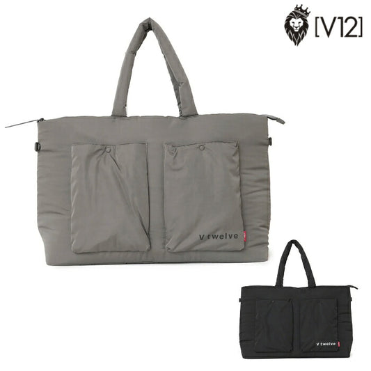 V12 ヴィトゥエルブ ゴルフ メンズ レディース KNOT BIG TOTE ビッグトートバッグ 大きなポケット配置 収納力抜群 v122620-bg03