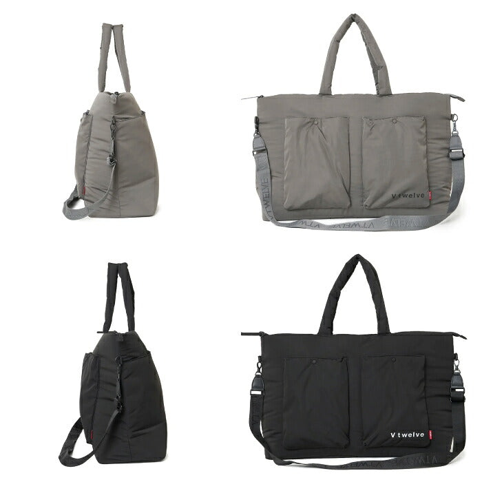 V12 ヴィトゥエルブ ゴルフ メンズ レディース KNOT BIG TOTE ビッグトートバッグ 大きなポケット配置 収納力抜群 v122620-bg03
