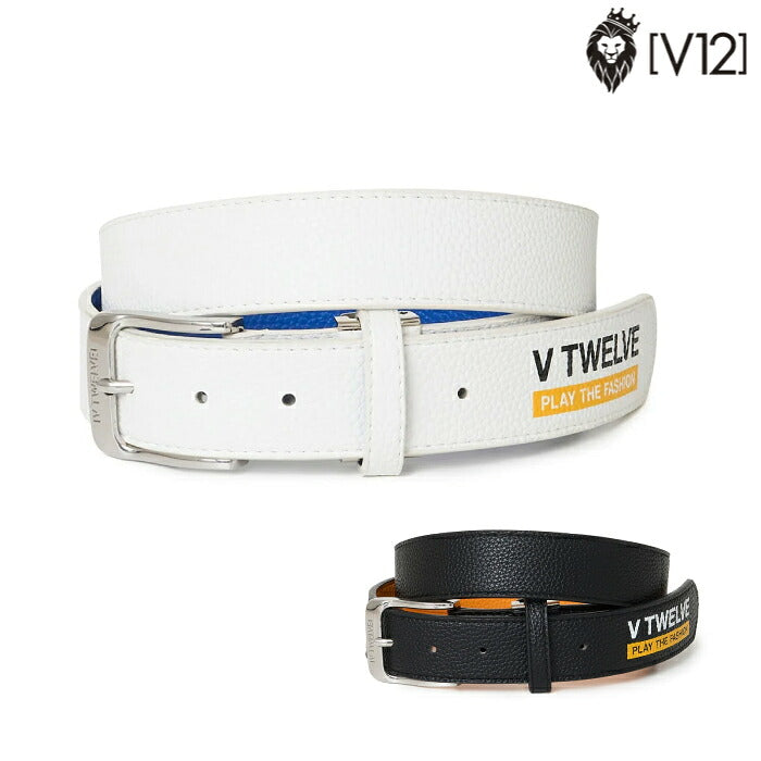 V12 ヴィトゥエルブ ゴルフ メンズ レディース EXP BELT ベルト サイズ調整可能 裏面アクセントカラー ギフト v122620-bl01