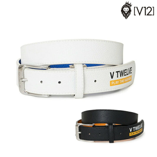 V12 ヴィトゥエルブ ゴルフ メンズ レディース EXP BELT ベルト サイズ調整可能 裏面アクセントカラー ギフト v122620-bl01