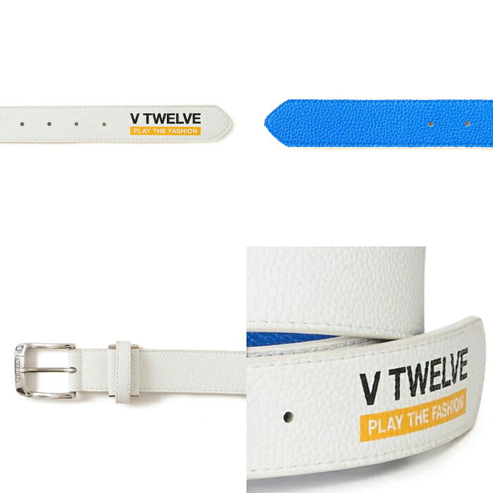 V12 ヴィトゥエルブ ゴルフ メンズ レディース EXP BELT ベルト サイズ調整可能 裏面アクセントカラー ギフト v122620-bl01
