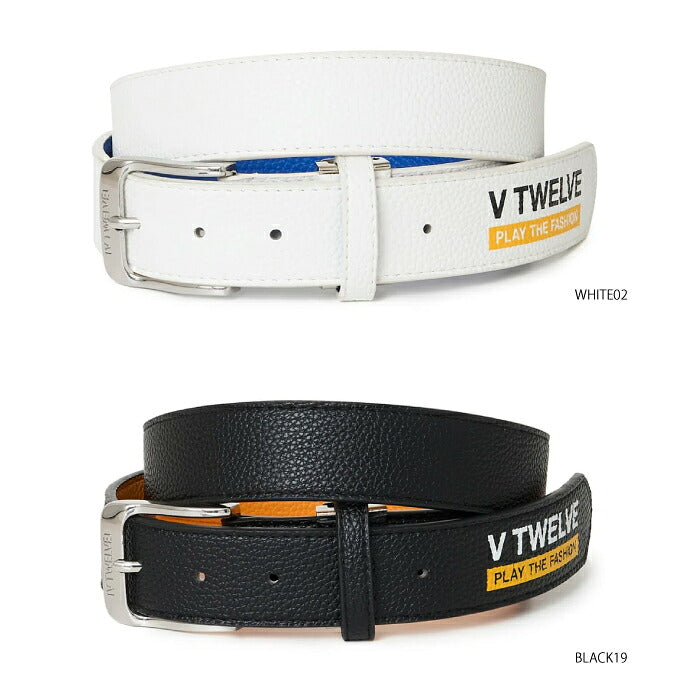 V12 ヴィトゥエルブ ゴルフ メンズ レディース EXP BELT ベルト サイズ調整可能 裏面アクセントカラー ギフト v122620-bl01