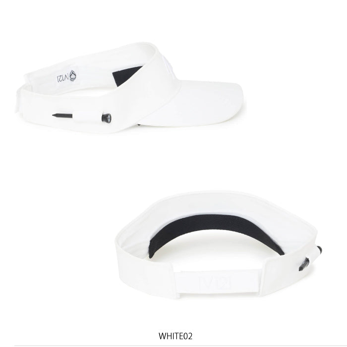 V12 ヴィトゥエルブ ゴルフウェア メンズ レディース HIDE HC VISOR バイザー ティーループ配置 木製オリジナルティー1本付属 v122620-cp05