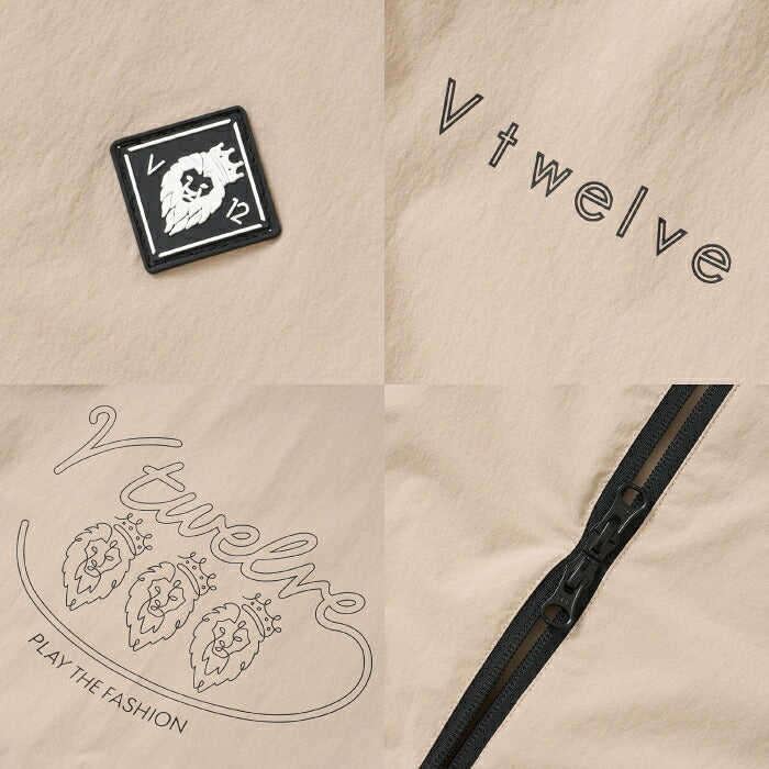 V12 ヴィトゥエルブ ゴルフウェア メンズ OH PIPE JKT ナイロンジャケット ブルゾン ストレッチ性 撥水性 セットアップ対応 v122620-jk02