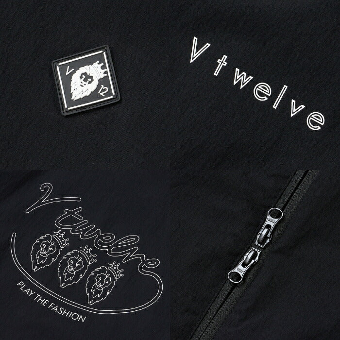 V12 ヴィトゥエルブ ゴルフウェア メンズ OH PIPE JKT ナイロンジャケット ブルゾン ストレッチ性 撥水性 セットアップ対応 v122620-jk02
