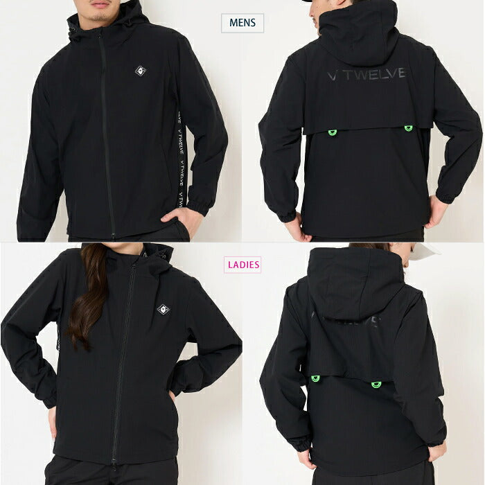 V12 ヴィトゥエルブ ゴルフウェア メンズ レディース ARC TAG JKT ナイロンジャケット ブルゾン ストレッチ 撥水 v122620-jk05