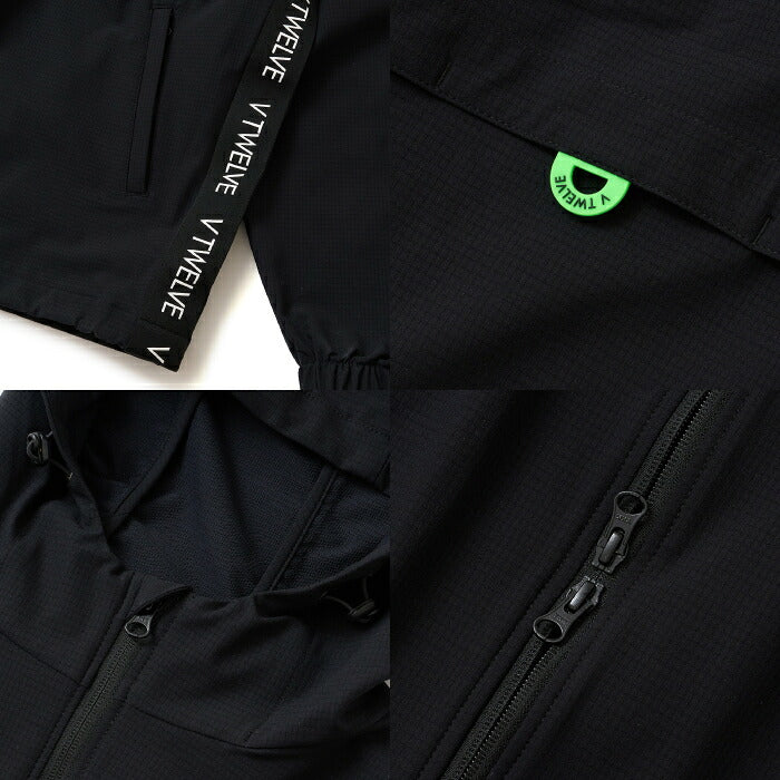 V12 ヴィトゥエルブ ゴルフウェア メンズ レディース ARC TAG JKT ナイロンジャケット ブルゾン ストレッチ 撥水 v122620-jk05