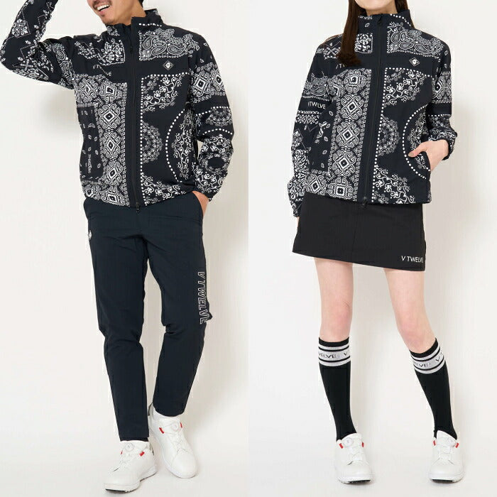 V12 ヴィトゥエルブ ゴルフウェア メンズ レディース MOLD BAN JKT ナイロンジャケット ブルゾン 軽量 ストレッチ 撥水 セットアップ対応 v122620-jk07