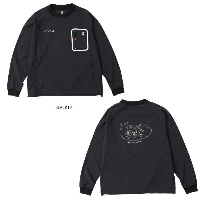 V12 ヴィトゥエルブ ゴルフウェア メンズ OH CP JKT 胸ポケット バックプリント ストレッチ 撥水 v122620-jk09