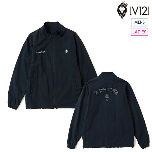 V12 ヴィトゥエルブ ゴルフウェア メンズ レディース MOLD LOGO JKT ナイロンジャケット ブルゾン ストレッチ 撥水 軽量 セットアップ対応 v122620-jk14