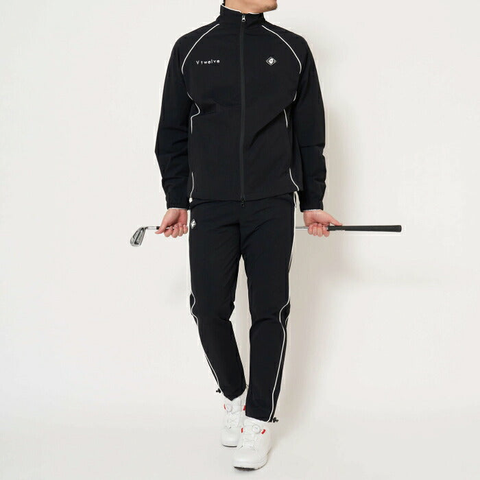 V12 ヴィトゥエルブ ゴルフウェア メンズ OH PIPE PANTS ロングパンツ ストレッチ性 撥水性 セットアップ対応 v122620-pn01