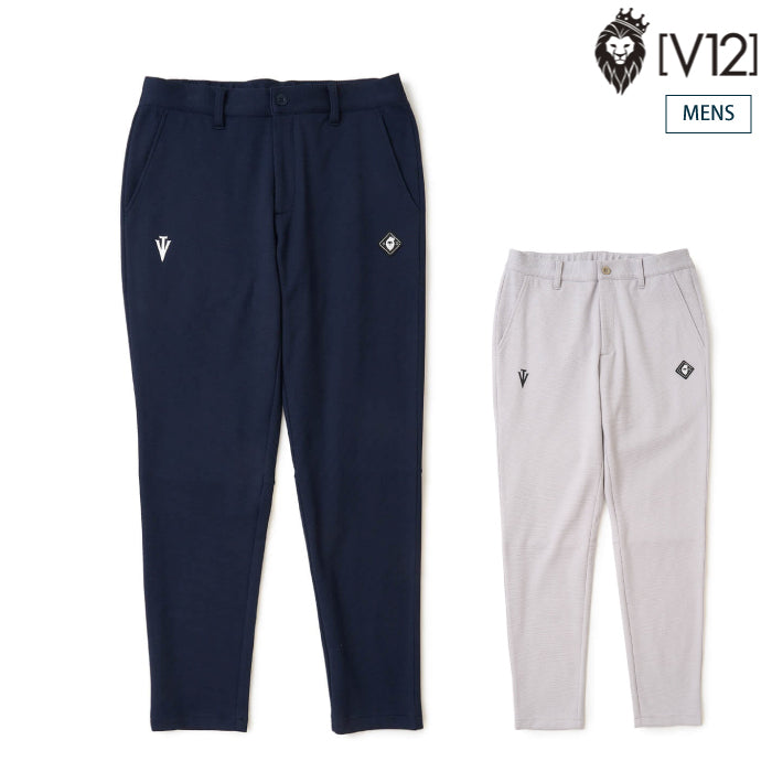 V12 ヴィトゥエルブ ゴルフウェア メンズ ARC TAG PANTS ロングパンツ ベーシックなシルエット セットアップ対応 v122620-pn02