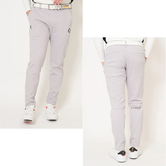 V12 ヴィトゥエルブ ゴルフウェア メンズ ARC TAG PANTS ロングパンツ ベーシックなシルエット セットアップ対応 v122620-pn02