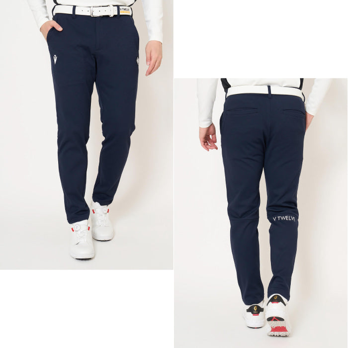 V12 ヴィトゥエルブ ゴルフウェア メンズ ARC TAG PANTS ロングパンツ ベーシックなシルエット セットアップ対応 v122620-pn02