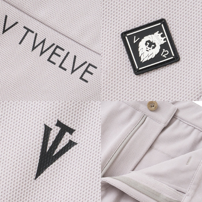 V12 ヴィトゥエルブ ゴルフウェア メンズ ARC TAG PANTS ロングパンツ ベーシックなシルエット セットアップ対応 v122620-pn02