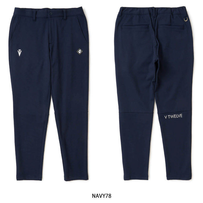 V12 ヴィトゥエルブ ゴルフウェア メンズ ARC TAG PANTS ロングパンツ ベーシックなシルエット セットアップ対応 v122620-pn02