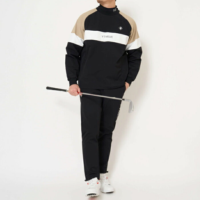 V12 ヴィトゥエルブ ゴルフウェア メンズ WB PANTS ストレッチ 撥水 ウエストゴム v122620-pn07