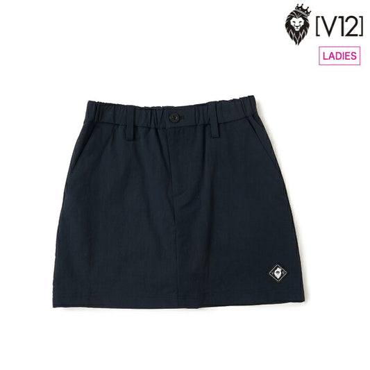V12 ヴィトゥエルブ ゴルフウェア レディース MOLD LOGO SKIRT スカート ストレッチ 撥水 軽量 セットアップ対応 v122620-sk04