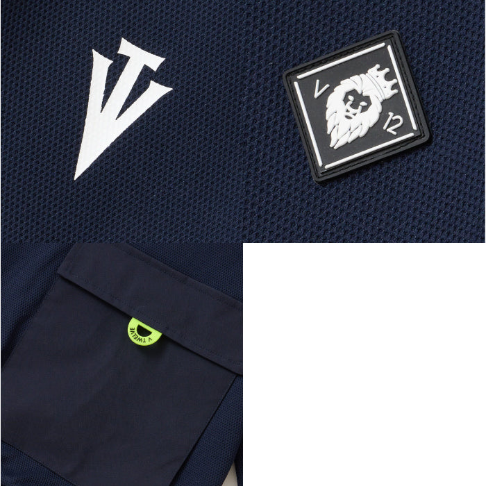 V12 ヴィトゥエルブ ゴルフウェア メンズ レディース ARC TAG HZ JKT ハーフジップスウェット ストレッチ 吸水速乾 UVカット セットアップ対応 v122620-sw02