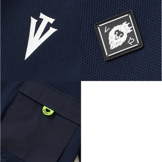 V12 ヴィトゥエルブ ゴルフウェア メンズ レディース ARC TAG HZ JKT ハーフジップスウェット ストレッチ 吸水速乾 UVカット セットアップ対応 v122620-sw02