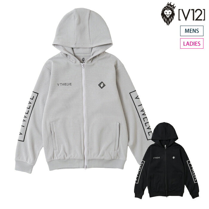 V12 ヴィトゥエルブ ゴルフウェア メンズ レディース OH SB PARKA スウェット ジップパーカー ブルゾン 吸水速乾 UVカット v122620-sw07