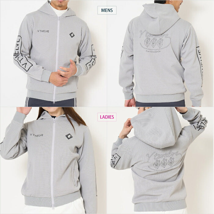 V12 ヴィトゥエルブ ゴルフウェア メンズ レディース OH SB PARKA スウェット ジップパーカー ブルゾン 吸水速乾 UVカット v122620-sw07
