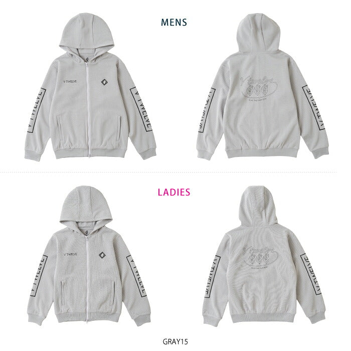 V12 ヴィトゥエルブ ゴルフウェア メンズ レディース OH SB PARKA スウェット ジップパーカー ブルゾン 吸水速乾 UVカット v122620-sw07