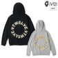 V12 ヴィトゥエルブ ゴルフウェア メンズ RING LOGO PARKA スウェットパーカー プルオーバー かぶり サイドジップポケット ストレッチ ダンボールニット生地 v122620-sw13