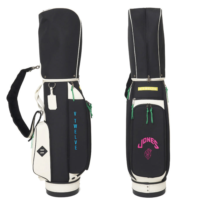 V12 ヴィトゥエルブ ゴルフ メンズ レディース J12 MULTI LOGO CADDY JONESコラボ キャディバッグ 8.5インチ v122621-cb03