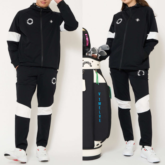 V12 ヴィトゥエルブ ゴルフウェア メンズ レディース J12 SWITCH JKT JONESコラボ ブルゾン フルジップパーカー ストレッチ セットアップ対応 v122621-jk16