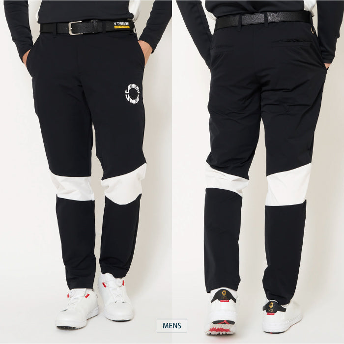 V12 ヴィトゥエルブ ゴルフウェア メンズ レディース J12 SWITCH PANTS JONESコラボ オリジナルロゴ ナイロン 軽量 伸縮性 セットアップ対応 v122621-pn14
