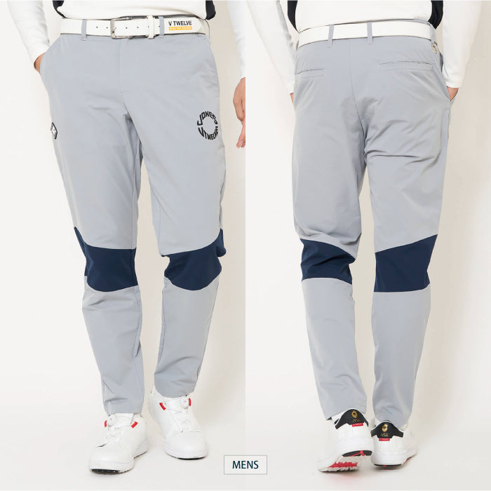 V12 ヴィトゥエルブ ゴルフウェア メンズ レディース J12 SWITCH PANTS JONESコラボ オリジナルロゴ ナイロン 軽量 伸縮性 セットアップ対応 v122621-pn14