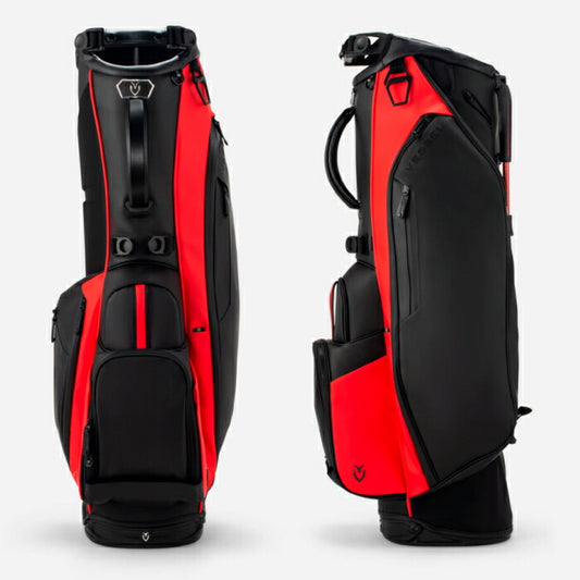 【送料無料】VESSEL GOLF ベゼルゴルフ メンズ レディース スタンドキャディバッグ PLAYER 4.0 Stand  SINGLE シングルストラップ vessel-4-crimson