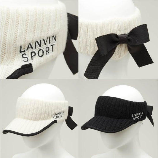 LANVIN SPORT ランバン スポール ゴルフ 帽子 レディース ニットサンバイザー VG4FCP54L