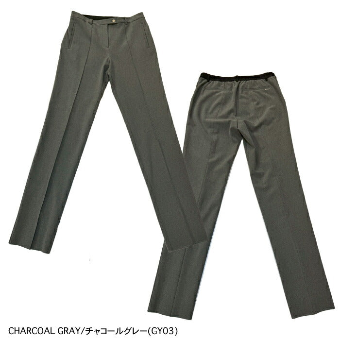 LANVIN SPORT ランバン スポール ゴルフウェア レディース ピンタックテーパードフルレングスパンツ ロングパンツ ストレッチ vg4flp41l